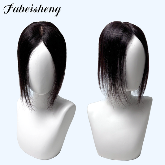 FBS Simulated Scalp Best Seller Curtain Bangs Straight Topper