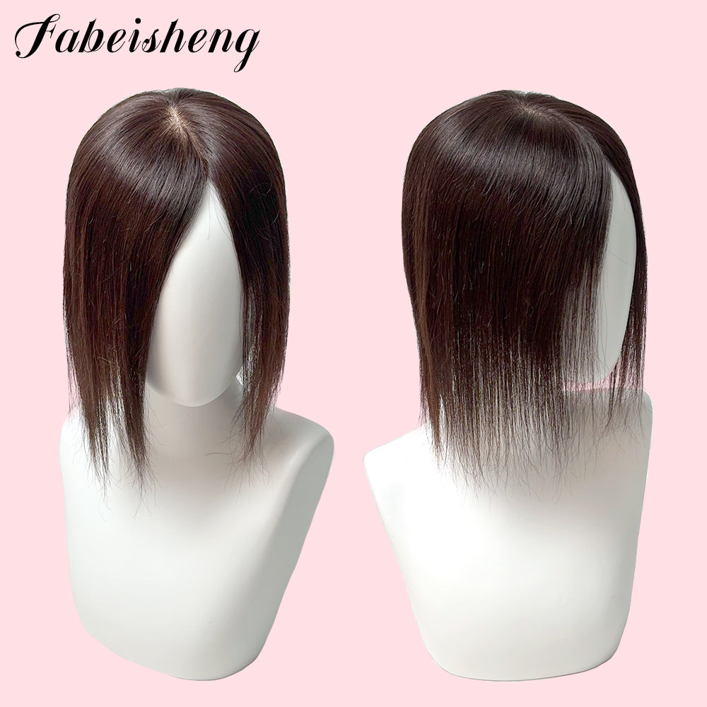 FBS Simulated Scalp Large Light Brown Hair Topper