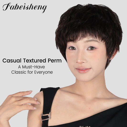 FBS Simulated Scalp Classic Brown Wig