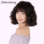 FBS Simulated Scalp  Curly Bob Fringe BOB Wig