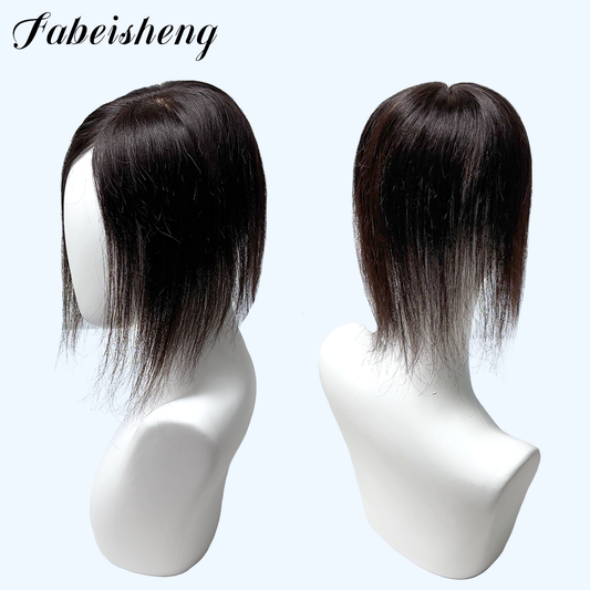 FBS Simulated Scalp Best Seller Curtain Bangs Straight Topper