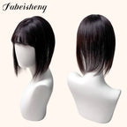 FBS Simulated Scalp Natural Color Blunt Bangs U Part Topper