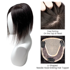 FBS Simulated Scalp Best Seller Curtain Bangs Straight Topper
