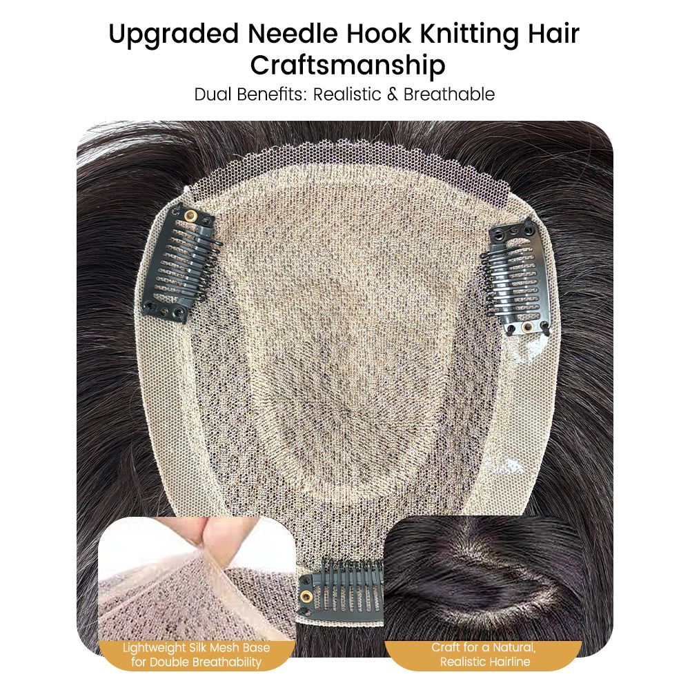 FBS Simulated Scalp Natural Color Blunt Bangs U Part Topper