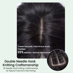 FBS Natural Color Straight Hair Side Bangs Lace Topper