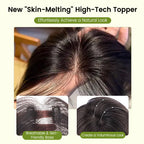 FBS Natural Color Straight Hair Curtain Bangs Lace Topper