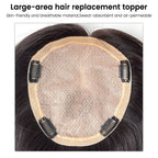 FBS Simulated Scalp Large Light Brown Hair Topper