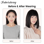 FBS Simulated Scalp Blunt Bangs Wig