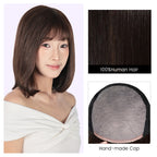 FBS Simulated Scalp Natural Bangs Straight Hair BOB Wig