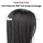 FBS Simulated Scalp Large Light Brown Hair Topper