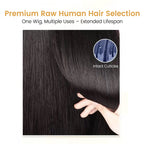FBS Simulated Scalp U Shape Full Cover Thick Hair Topper