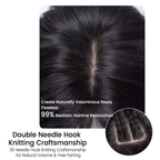 FBS Simulated Scalp Best Seller Curtain Bangs Straight Topper