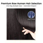 FBS Simulated Scalp Long Strip Hair Topper
